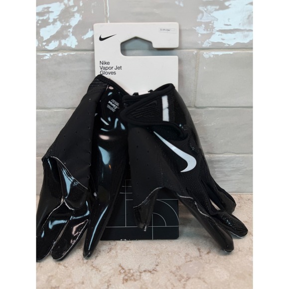 Nike Other - Nike Vapor Jet Football Gloves Black White Adult Small S P CH NWT